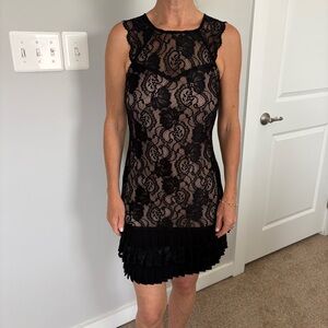 Kensie lace black cocktail dress size 2